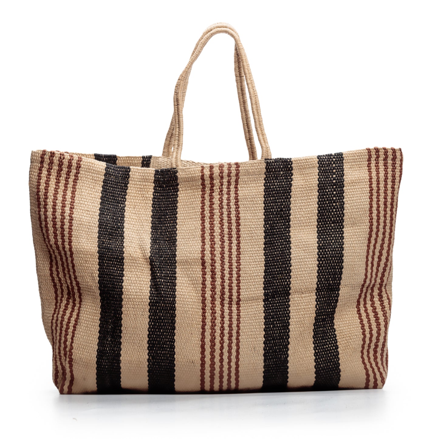 Long Handled Extra Large Jute Poresh Black/Brown