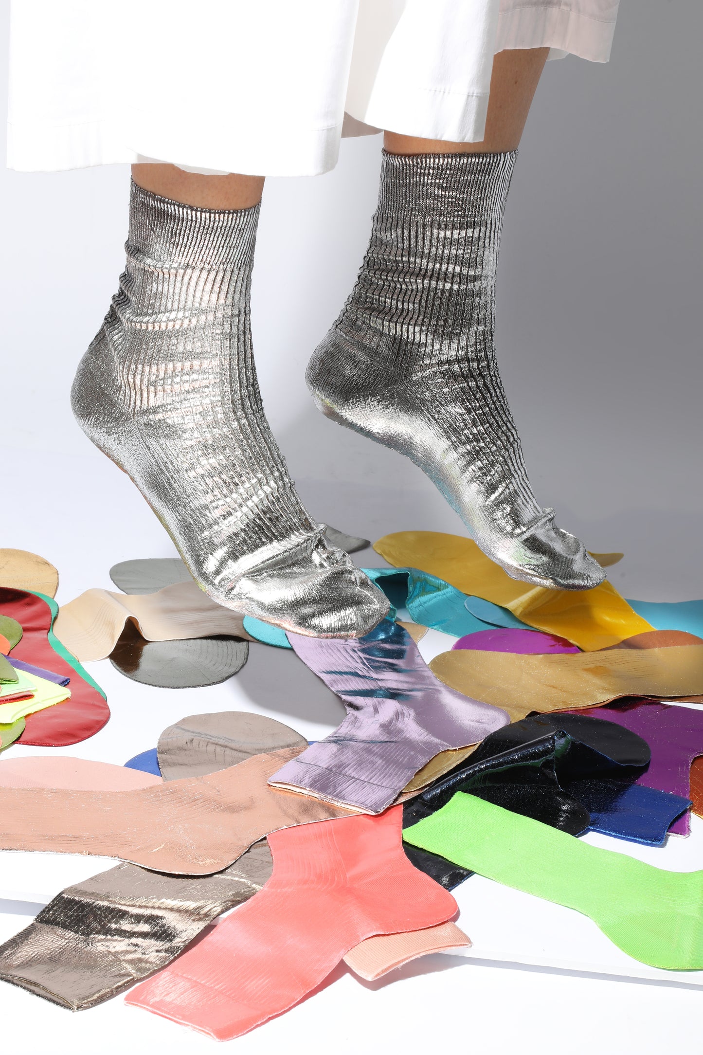 ONE RIBBED LAMINATED - ROSA ANTICO