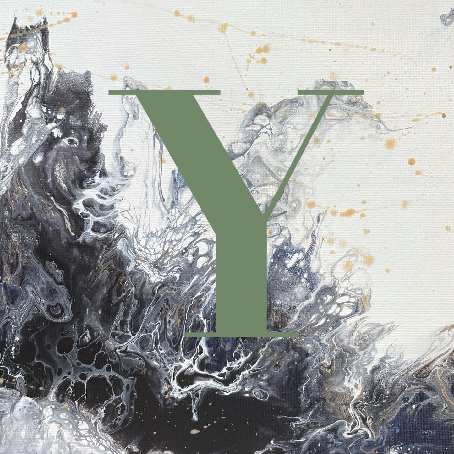 MONOGRAM SKINNY SCARF Y