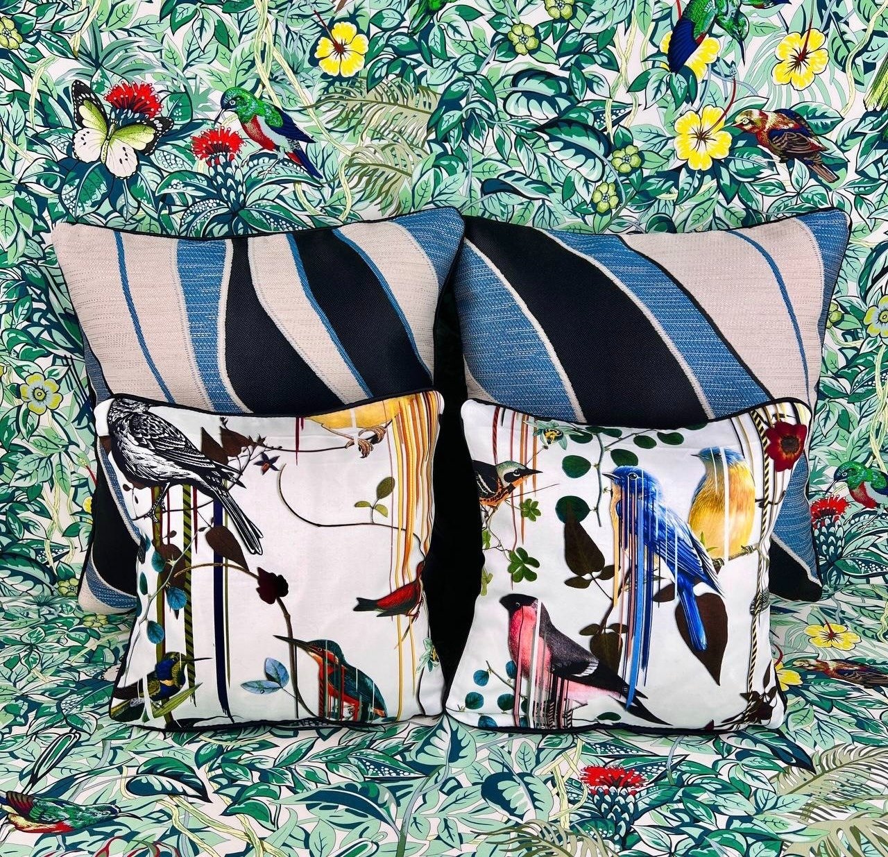 Christian Lacroix "Birds Sinfonia" - 4 Shams