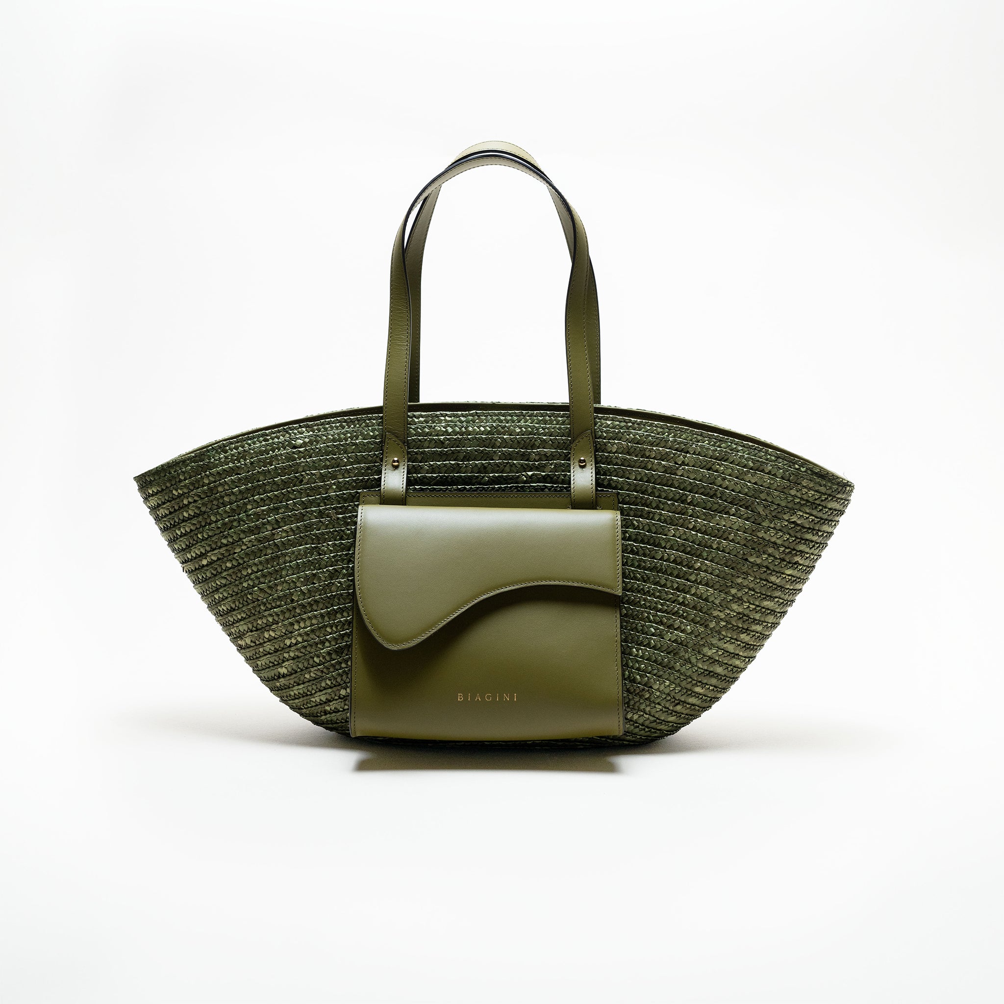 LE GRAND PANIER WAVE- GREEN & OLIVE – DESIGNSTUDIO 7