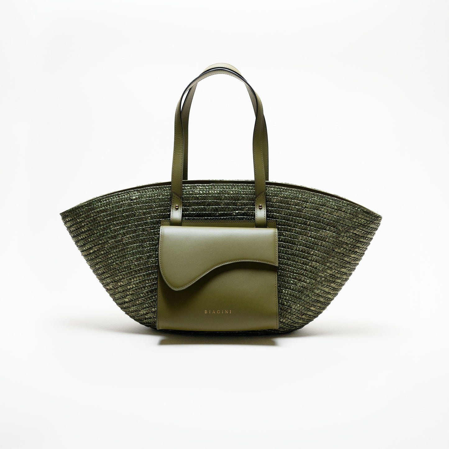 LE GRAND PANIER WAVE- GREEN & OLIVE