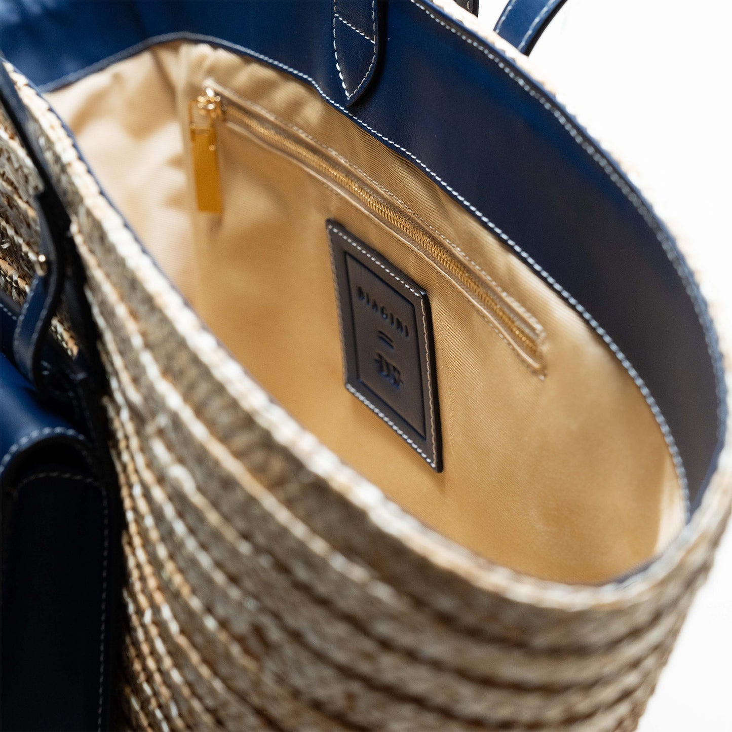 LE GRAND PANIER WAVE - NATURAL & NAVY