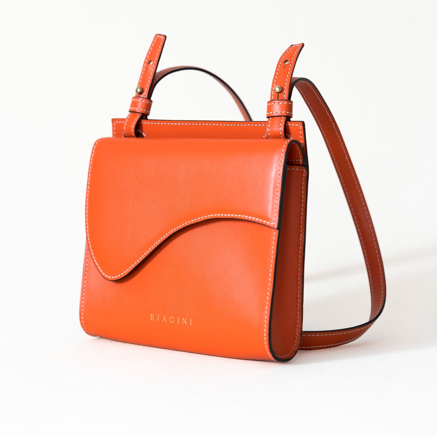 LE GRAND PANIER WAVE - NATURAL & ORANGE