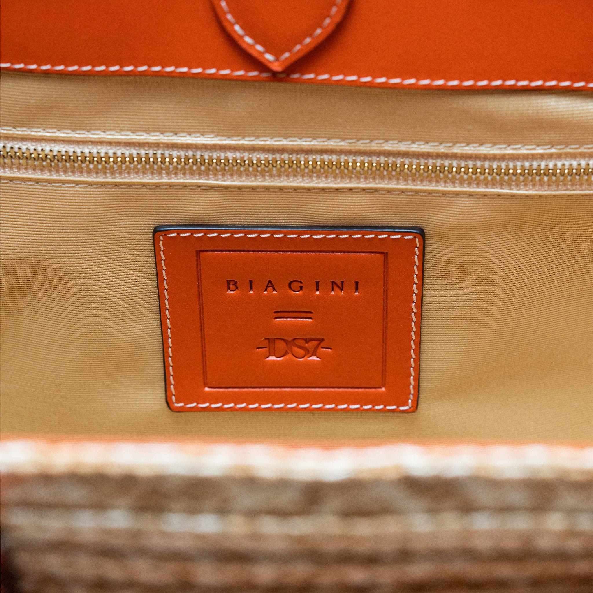 LE GRAND PANIER WAVE - NATURAL & ORANGE – DESIGNSTUDIO 7