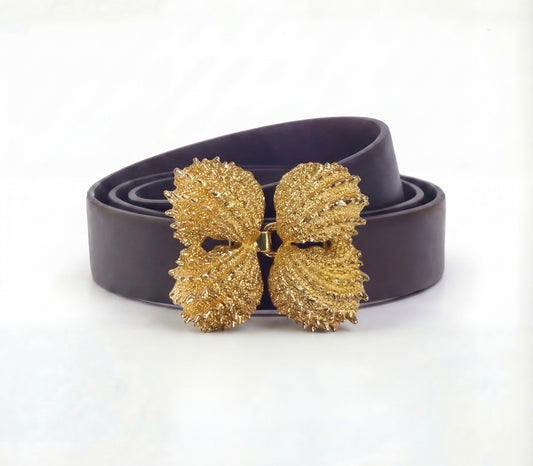 Mimi di N Four Seashells Vintage buckle, circa. 1974 - Seashells Collection Sold