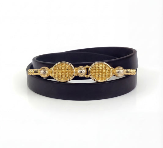 Mimi di N Tennis Rackets Vintage Buckle, circa. 1974 - One of the kind Collection