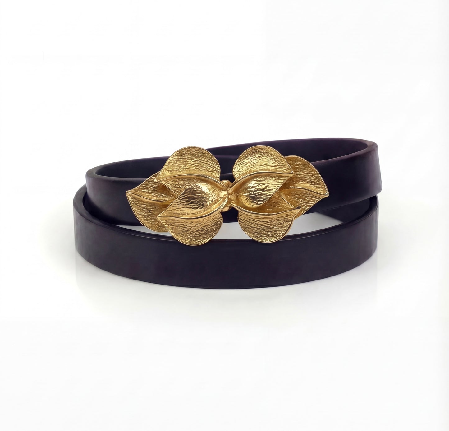 Mimi di N Lily Pad 3 Leaves Vintage Buckle, circa. 1974 - Leaves Collection