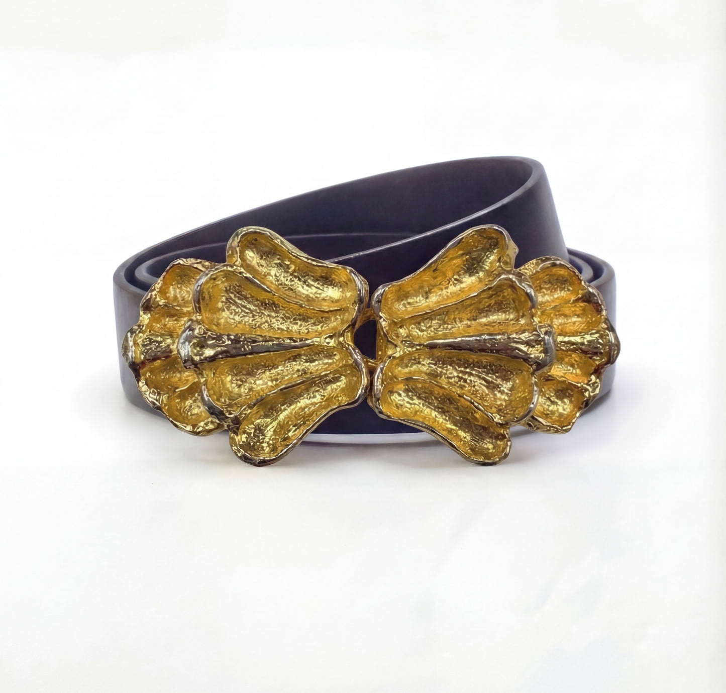 Mimi di N Seashells leaves Vintage buckle, circa. 1972 - Seashells collection