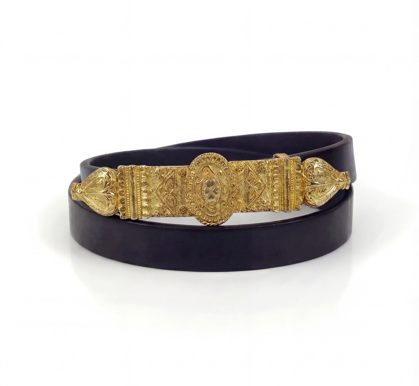 Alexis Kirk Etruscans long style Vintage buckle, circa. 1980s - Fauna Collection