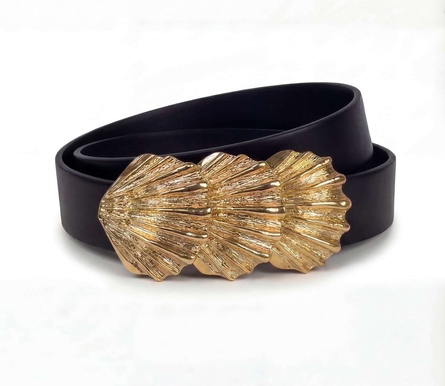 Douglas Paquette Large trio shells Vintage buckle, circa. 1980s - Seashells Collection