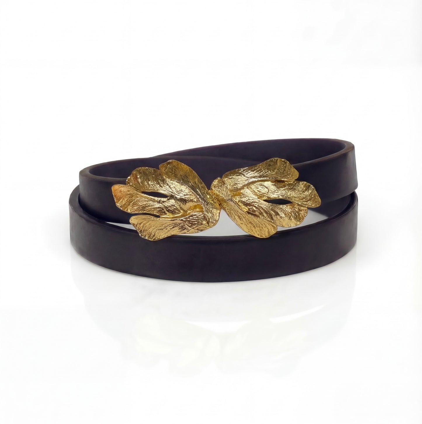 Mimi di N Lily Pad 3 Leaves Vintage Buckle, circa. 1974 - Leaves Collection