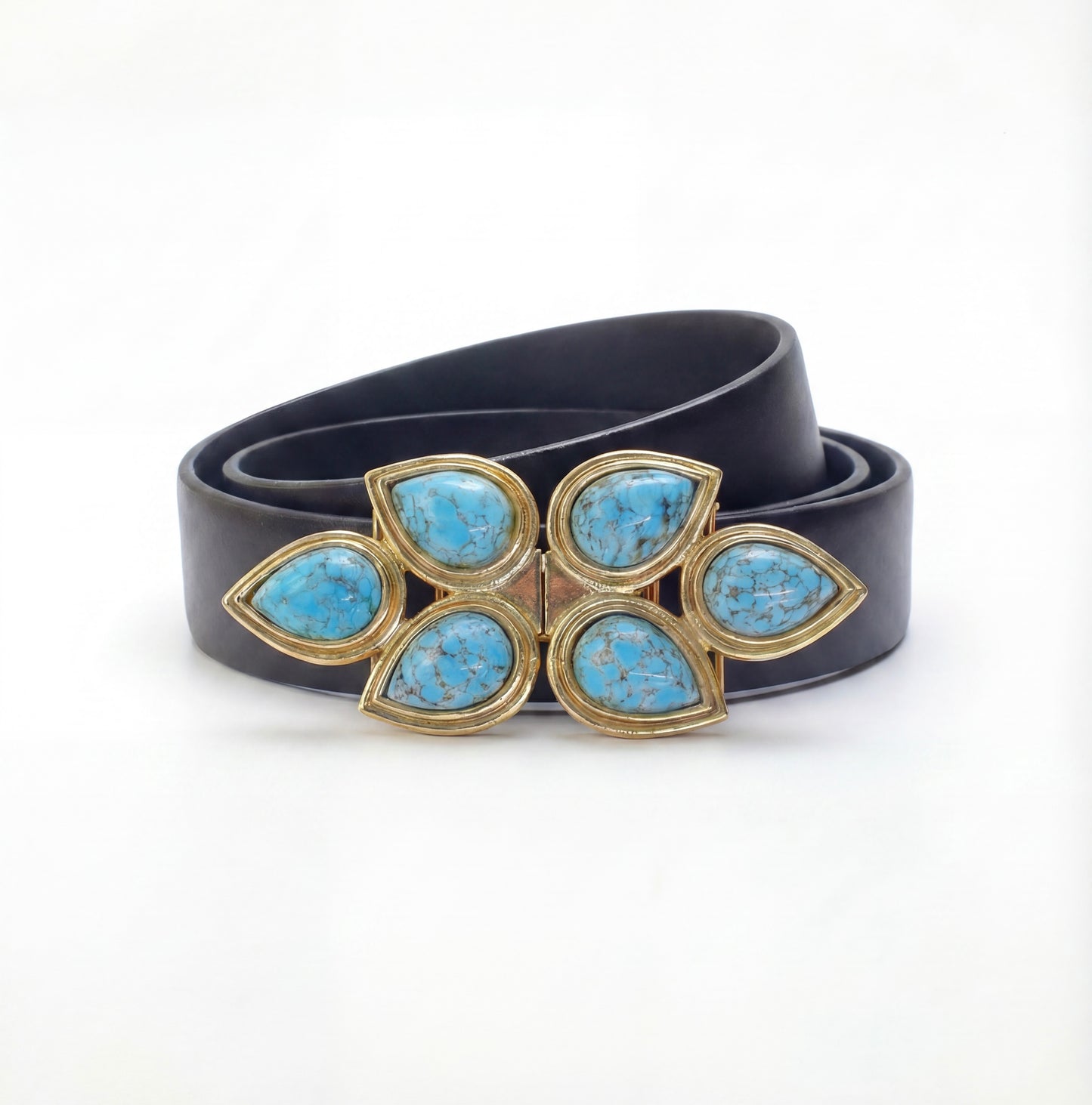 Mimi di N Blue paislay vintage buckle, circa 1982 - One of the kind collection