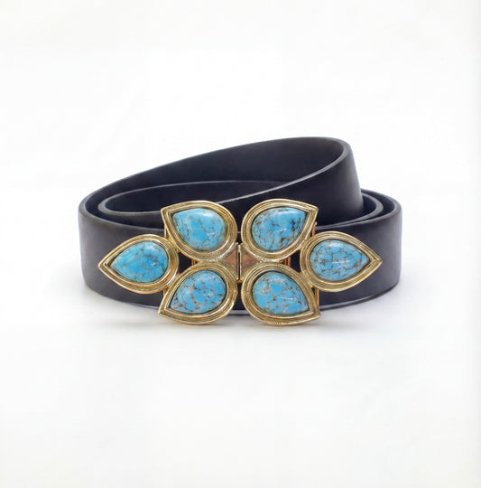 Mimi di N Blue paislay vintage buckle, circa 1982 - One of the kind collection