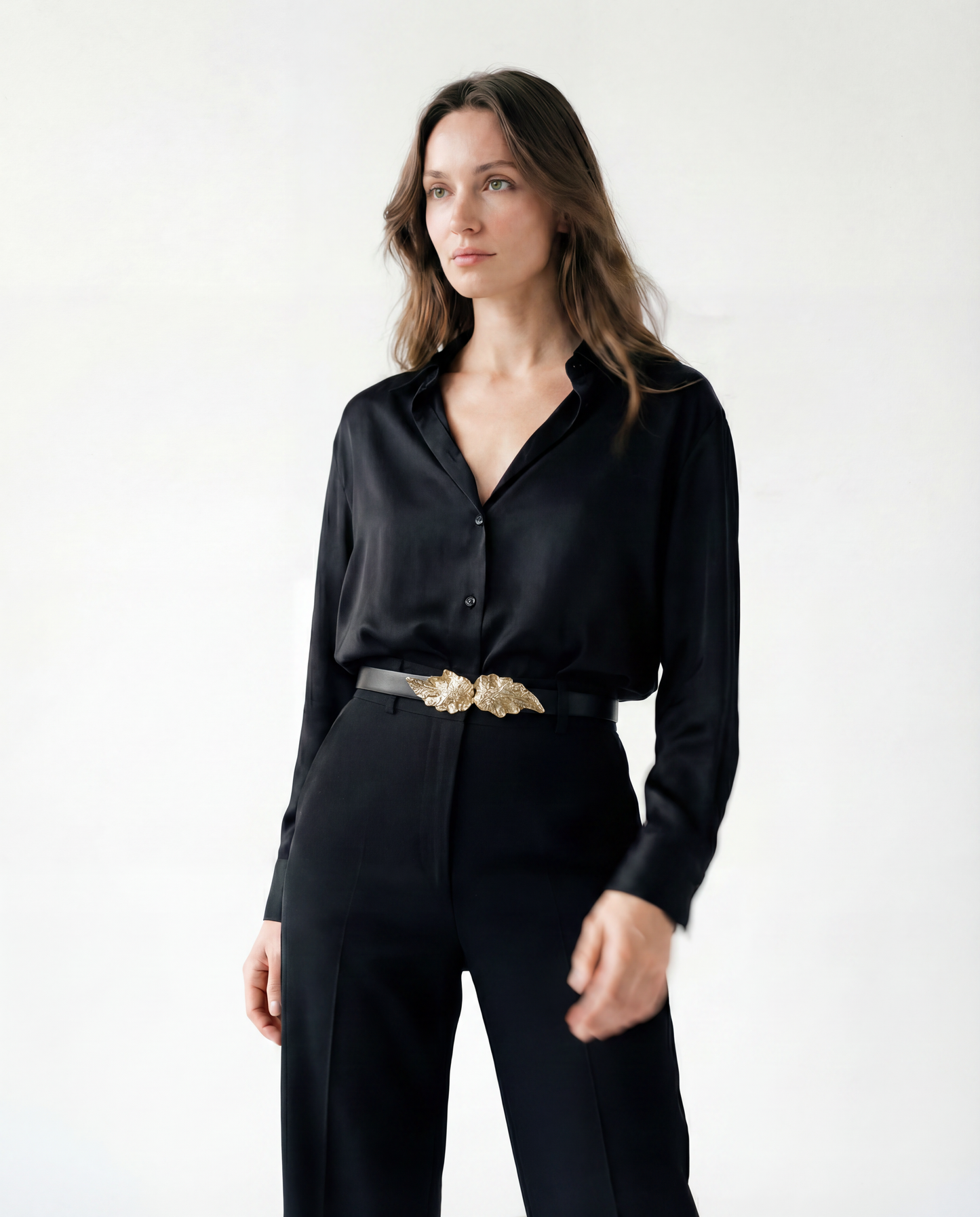 Mimi di N long leave Vintage buckle, circa 1981 - Leaves collection