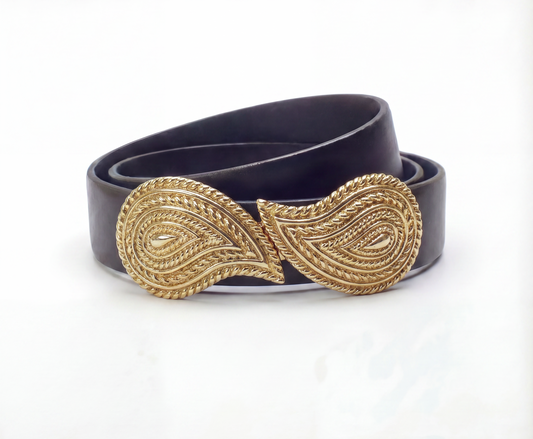 Mimi di N Gold Paisley vintage buckle, circa 1985 - One of the kind Collection