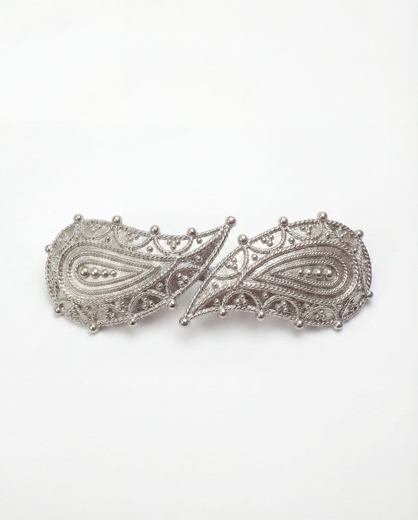 Mimi di N Silver Paisley vintage buckle, circa 1983 - One of the kind Collection
