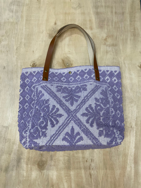 HANDWOVEN ARTISINAL TOTE - Lilac