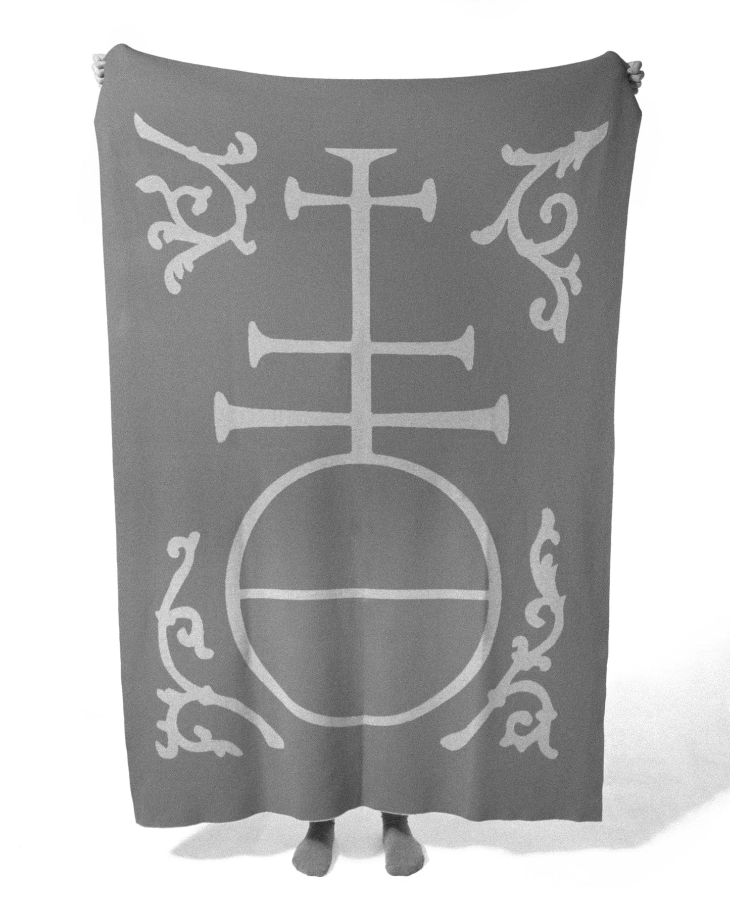 ETERNA WOOL BLANKET - NERO & MINK