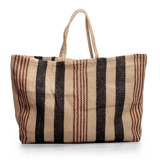 Long Handled Extra Large Jute Poresh Black/Brown