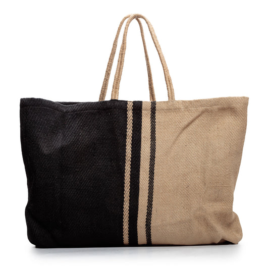 Long Handled Extra Large Jute Poresh Black/Natural