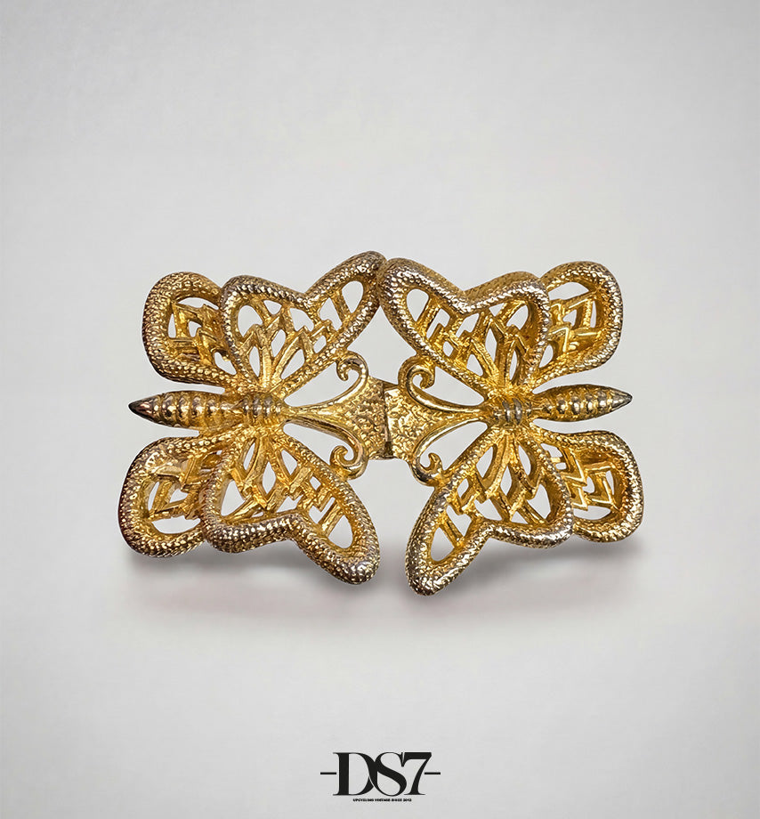 Mimi di N Butterflies small Filigrain Vintage buckle, Circa. 1977 - Animal Collection
