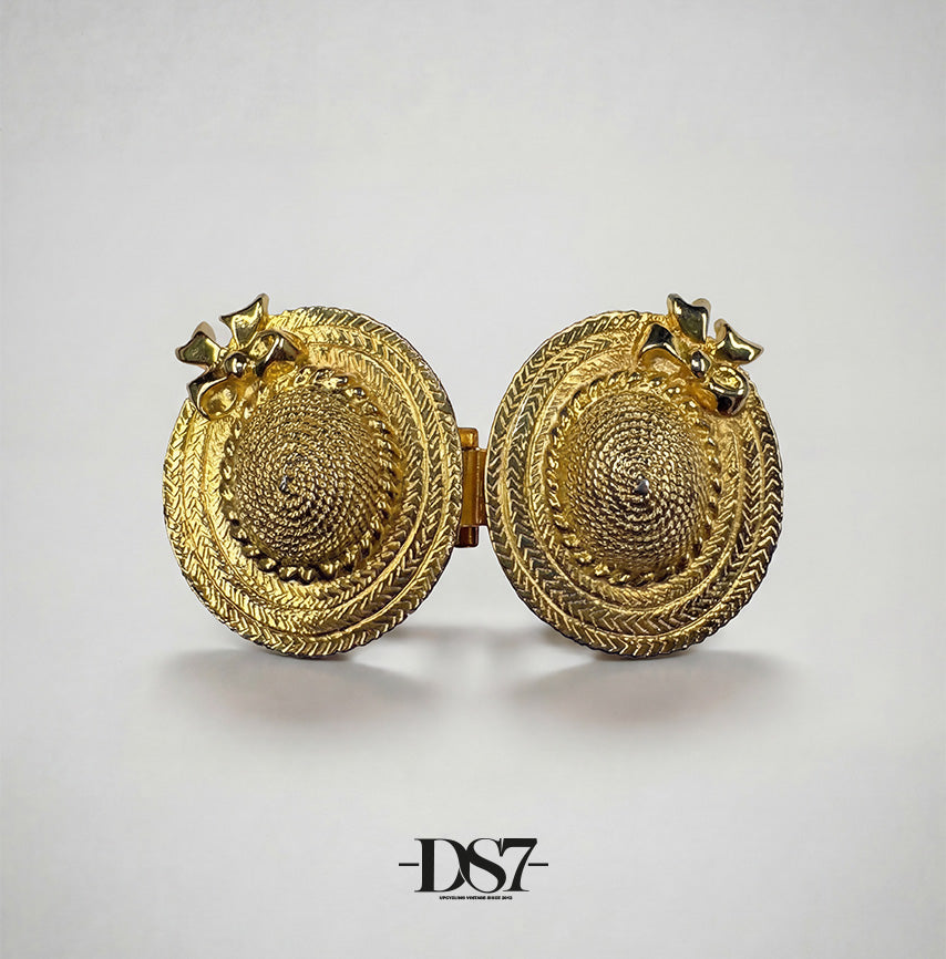 Paquette Hats Vintage buckle, circa. 1980s - One of the kind Collection