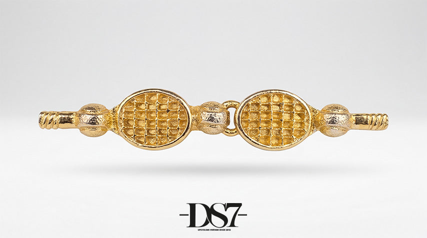 Mimi di N Tennis Rackets Vintage Buckle, circa. 1974 - One of the kind Collection