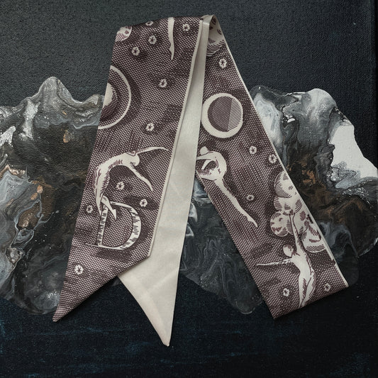 MONOGRAM SKINNY SCARF D