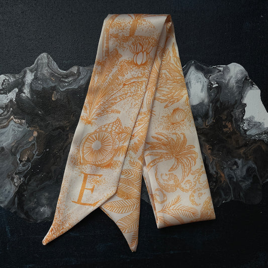 MONOGRAM SKINNY SCARF E