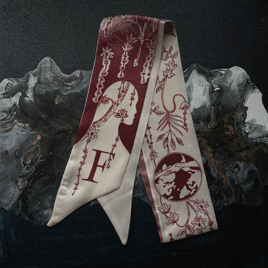 MONOGRAM SKINNY SCARF F