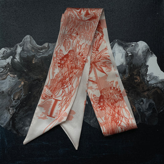 MONOGRAM SKINNY SCARF I