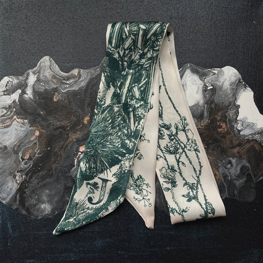 MONOGRAM SKINNY SCARF J