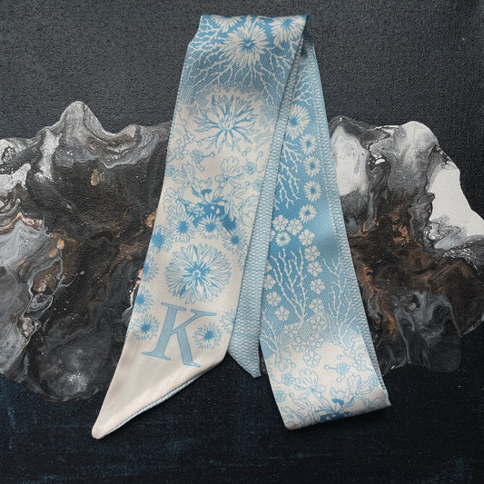 MONOGRAM SKINNY SCARF K