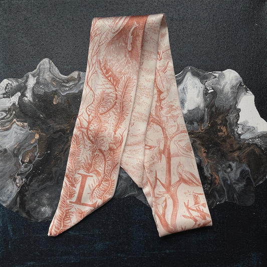 MONOGRAM SKINNY SCARF L