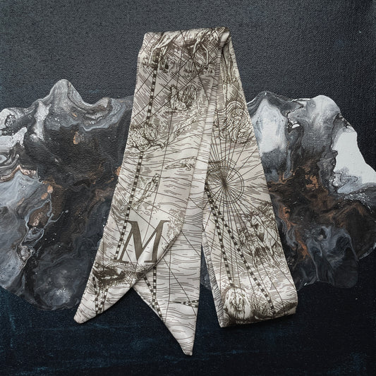 MONOGRAM SKINNY SCARF M