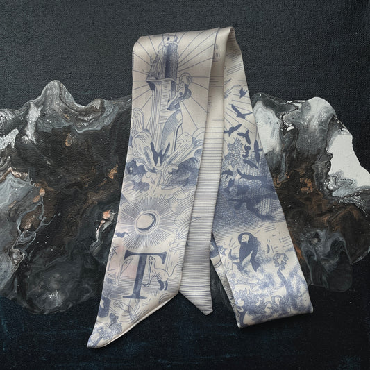 MONOGRAM SKINNY SCARF T