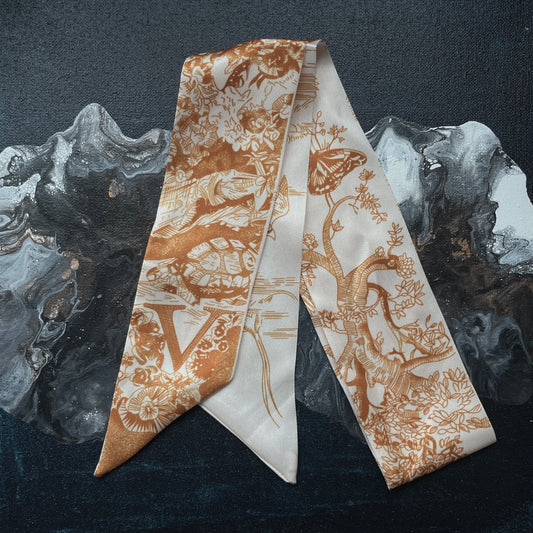 MONOGRAM SKINNY SCARF V