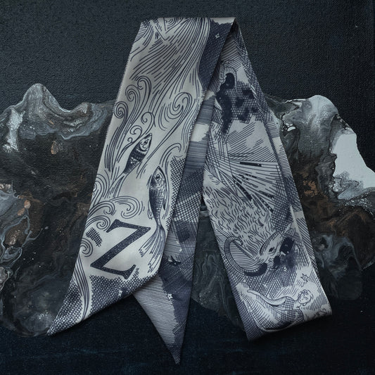 MONOGRAM SKINNY SCARF Z