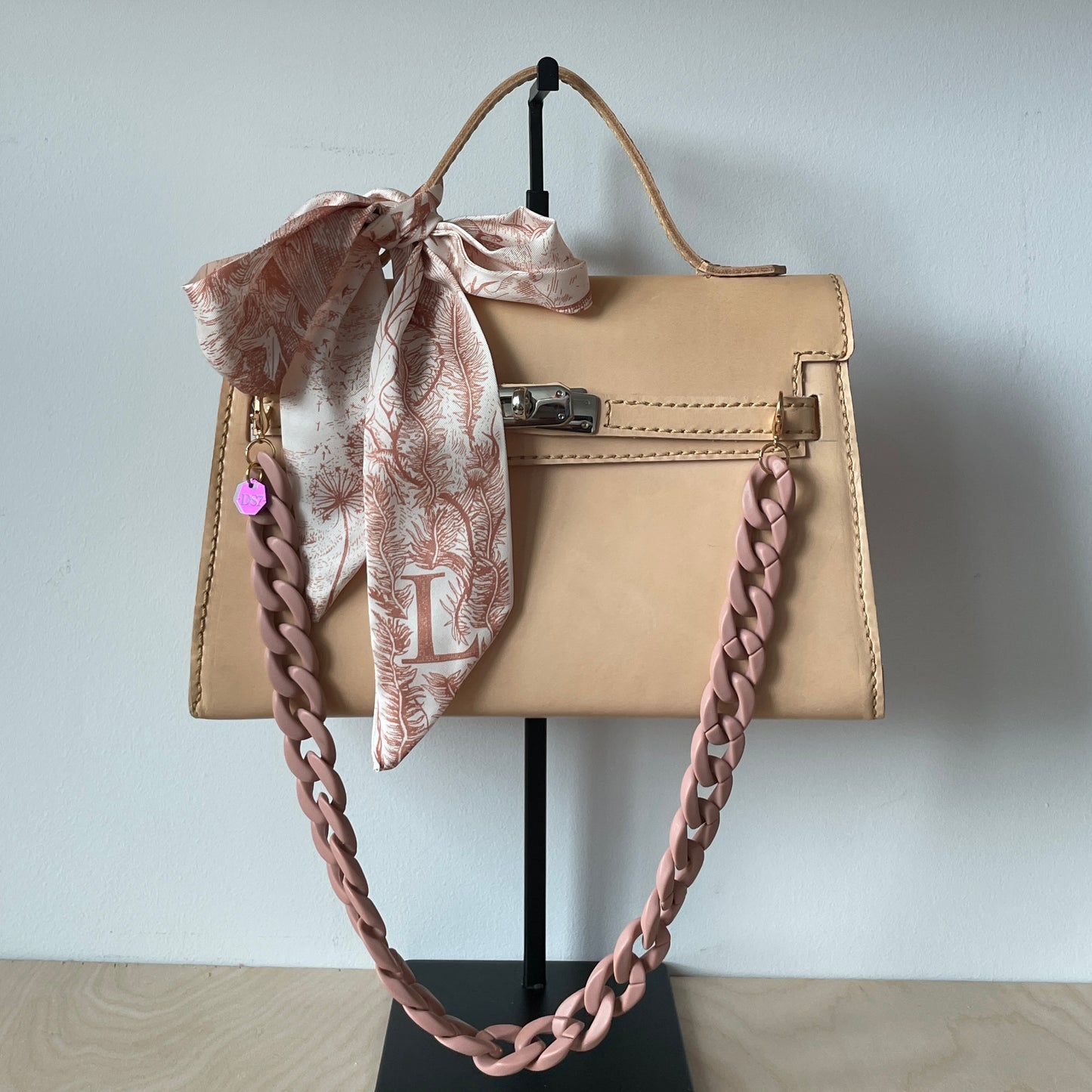 MONOGRAM SKINNY SCARF L