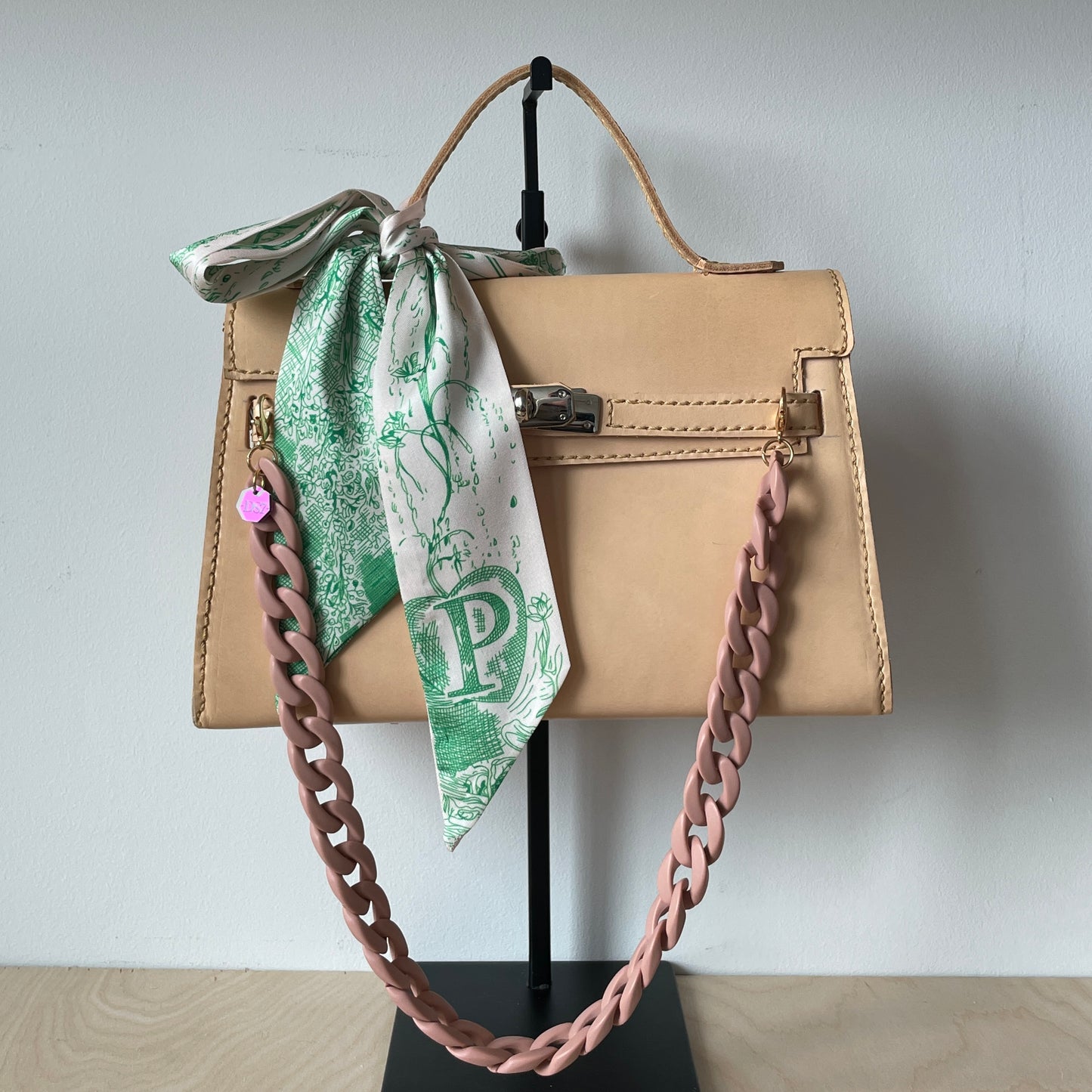 MONOGRAM SKINNY SCARF P