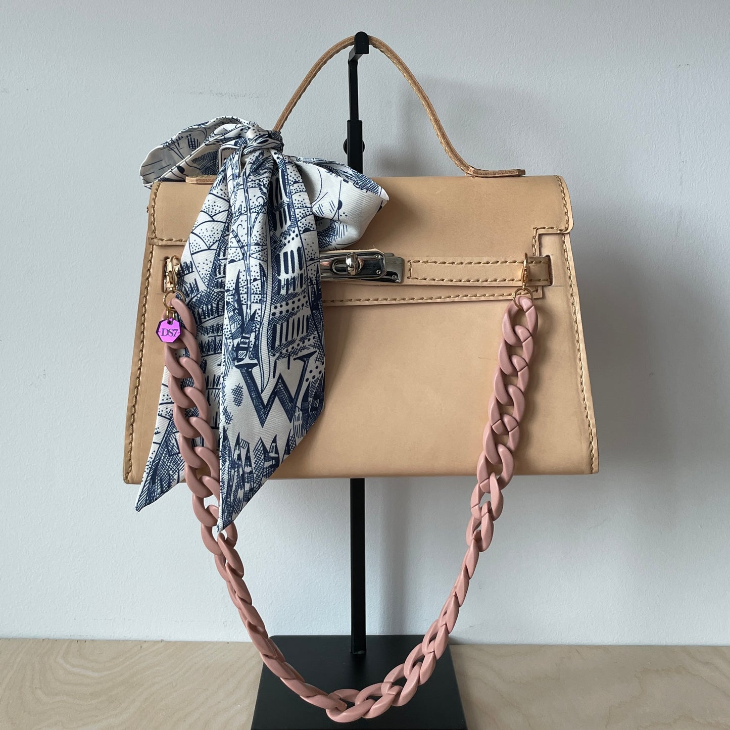 MONOGRAM SKINNY SCARF W