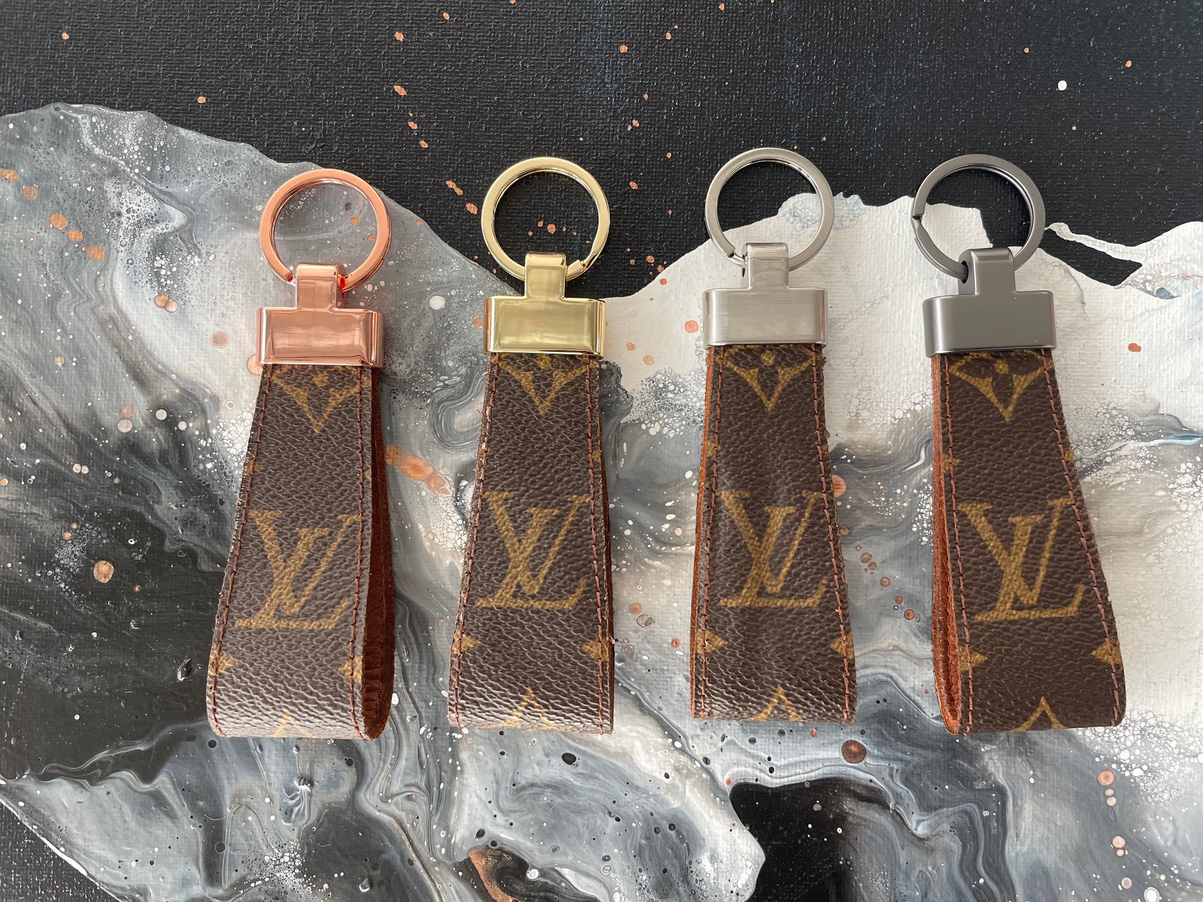 Making a DIY Louis Vuitton Keychain 