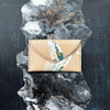 Envelope Wallet Leather Turquoise & Green Sea Foam